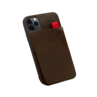 Kunstledercase Braun mit Kartensteckplätzen für iPhone 11 Serie