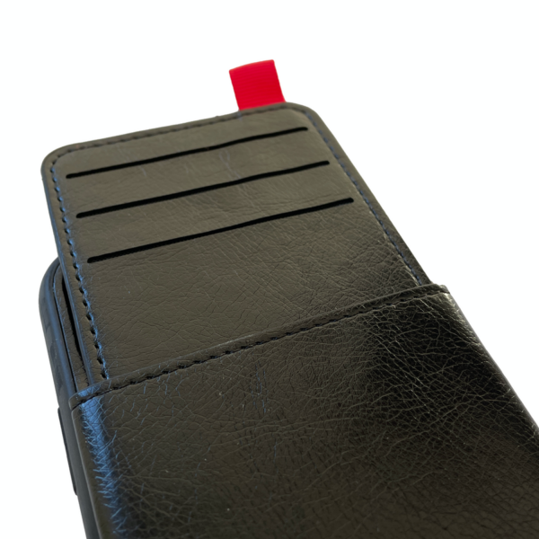 Kunstledercase Schwarz mit Kartensteckplätzen für iPhone 11 Serie – Bild 3
