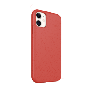 NATURE Case aus natürlichem Weizenstroh Rot  für iPhone 11 Serie