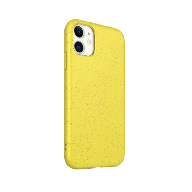 NATURE Case aus natürlichem Weizenstroh Gelb für iPhone 12 Serie