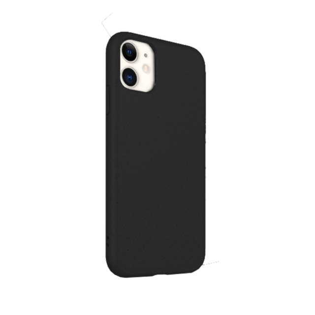 NATURE Case aus natürlichem Weizenstroh Schwarz für iPhone 12 Serie