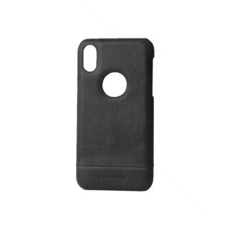 Echtledercase Schwarz für iPhone XS / X