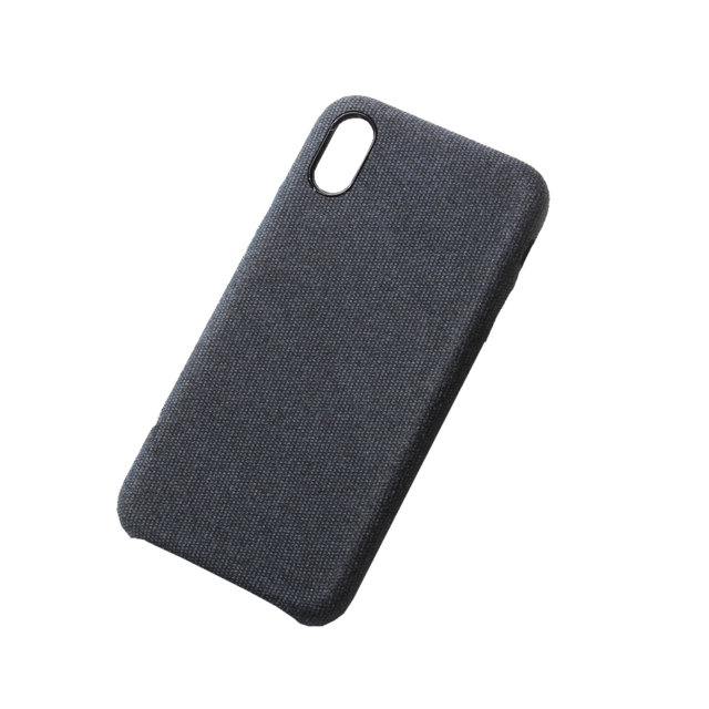 Stoffcase Dunkelblau für iPhone XS / X