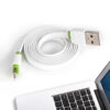EMY MY-445 Flachband Lightning auf USB Kabel 1m