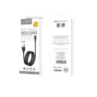 HOCO X29 Carbon Fibre Texture Lightning auf USB Kabel 1m