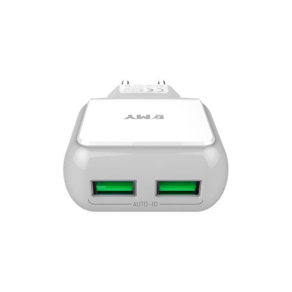 EMY My-220 2 Port USB Netzteil inkl. Lightningkabel – Bild 2