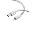 HOCO UPL12 Metallgummi LED Lightning auf USB Kabel 1,2m
