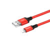 HOCO X14 Nylon Lightning auf USB Kabel 1m