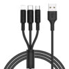 HOCO X25 3-in-1 Type-C, Micro-USB, Lightning Ladekabel 1m