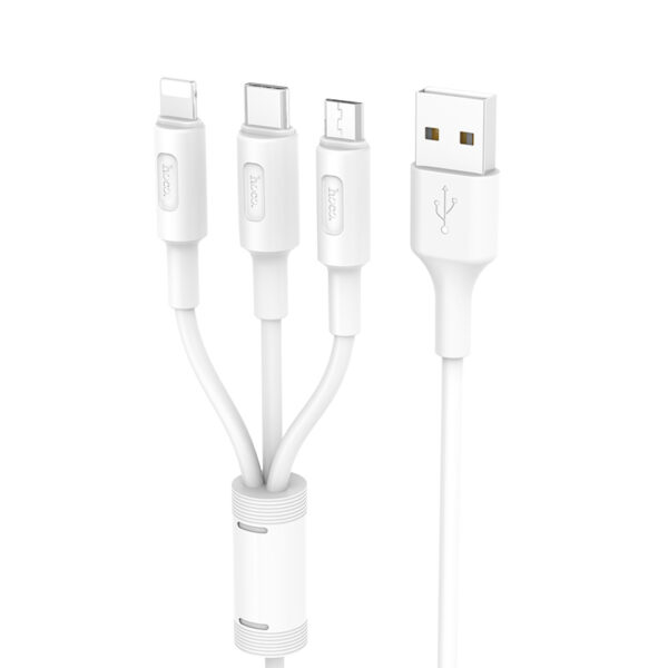 HOCO X25 3-in-1 Type-C, Micro-USB, Lightning Ladekabel 1m – Bild 7