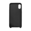 Lederoptik Silikoncase Schwarz für iPhone XS / X