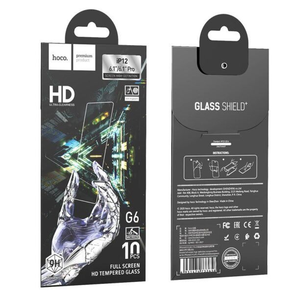 iPhone 12 Pro Max • HOCO G6 Full Screen HD Tempered Glass – Bild 6