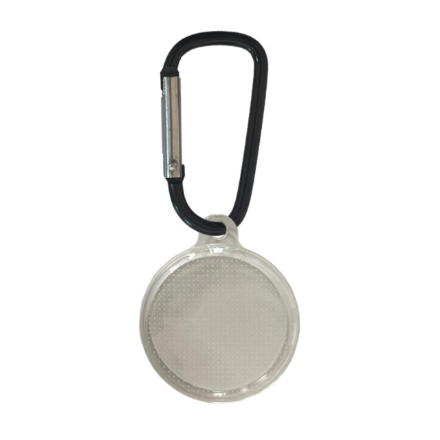 AirTag Anhänger aus Silikon (Transparent) mit Karabiner
