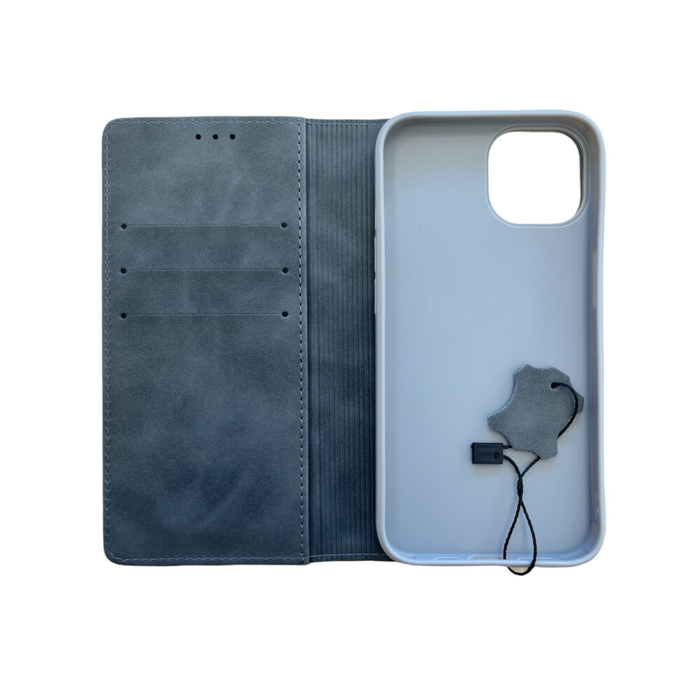 Boogendi Magnet Bookcase „Thunderstorm Grey“ für iPhone 13 Serie – Bild 3