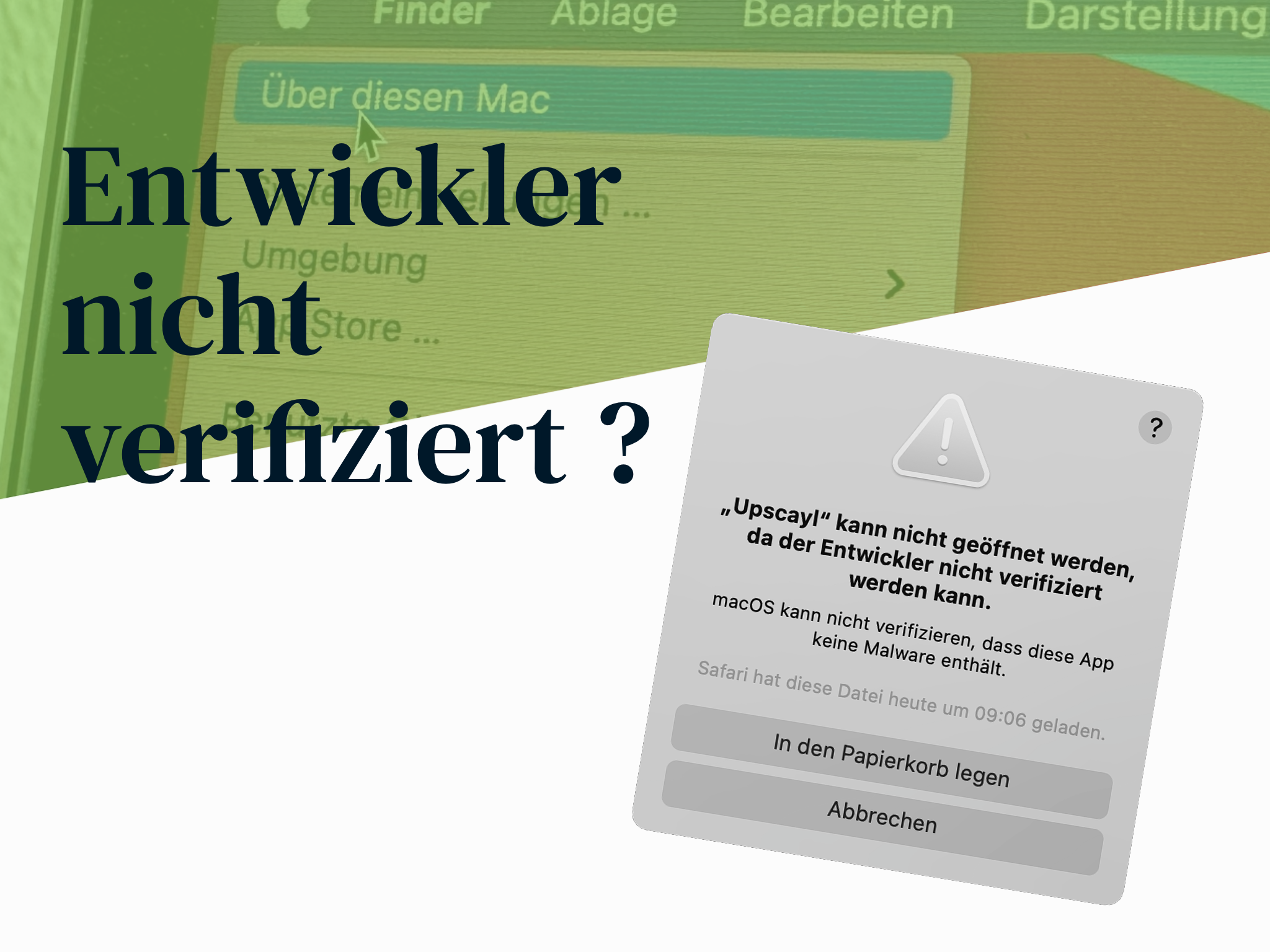 Dein Alter Konnte Nicht Verifiziert Werden. Bitte Versuche Es Erneut. Lösung! Mac App kann nicht geöffnet werden. Entwickler nicht verifiziert