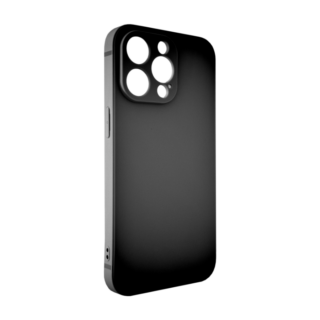 Matte TPU Silikon Hülle (Frosted Black) mit Anti-Fingerprint für iPhone 15 Serie