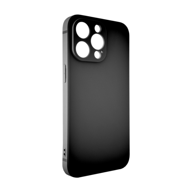 Matte TPU Silikon Hülle (Frosted Black) mit Anti-Fingerprint für iPhone 15 Serie