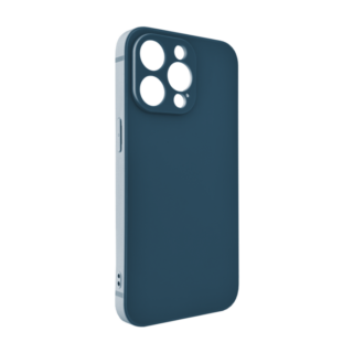 Matte TPU Silikon Hülle (Denim Blue) mit Anti-Fingerprint für iPhone 15 Serie