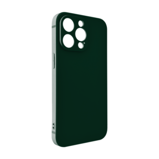 Matte TPU Silikon Hülle (Forest Green) mit Anti-Fingerprint für iPhone 15 Serie