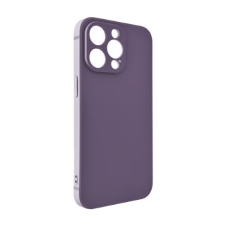Matte TPU Silikon Hülle (Lavendel) mit Anti-Fingerprint für iPhone 15 Serie