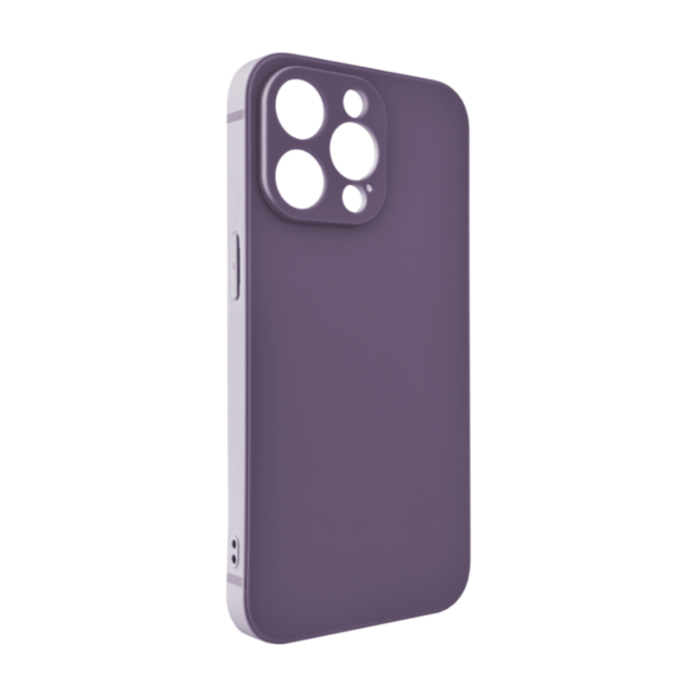 Matte TPU Silikon Hülle (Lavendel) mit Anti-Fingerprint für iPhone 15 Serie