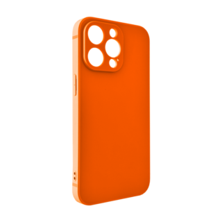 Matte TPU Silikon Hülle (Red Orange) mit Anti-Fingerprint für iPhone 15 Serie