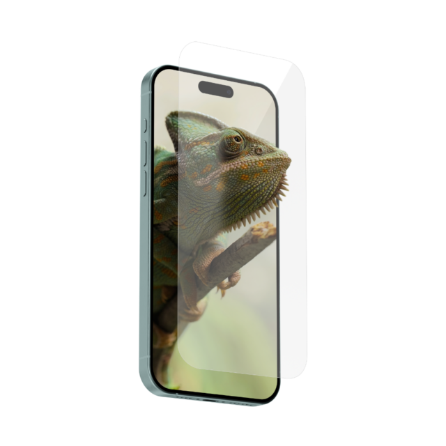 Premium Verbund-Echtglas Displayschutz "Chameleon" für iPhone 16 Plus (inkl. anbringen)