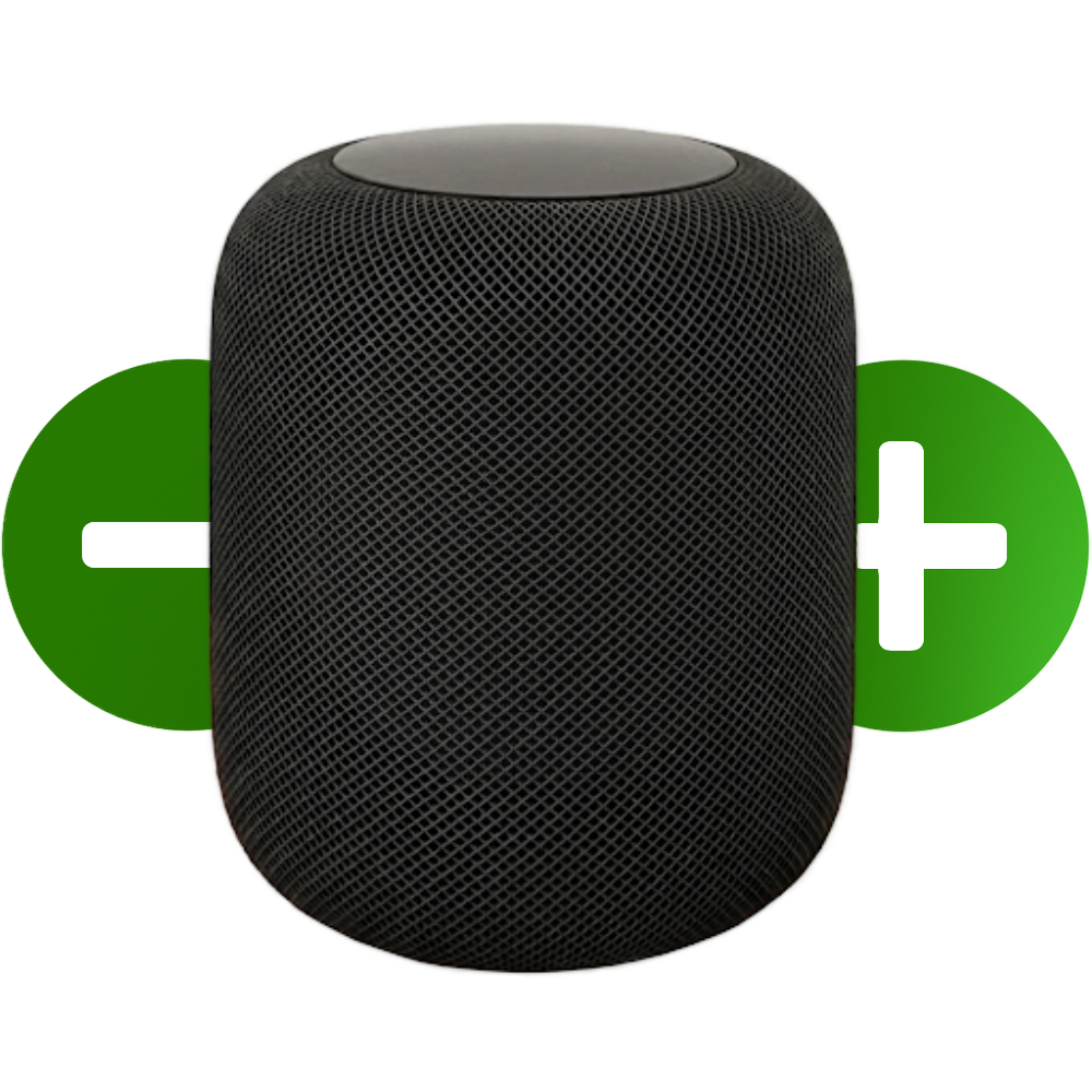 HomePod plus minus blinkt