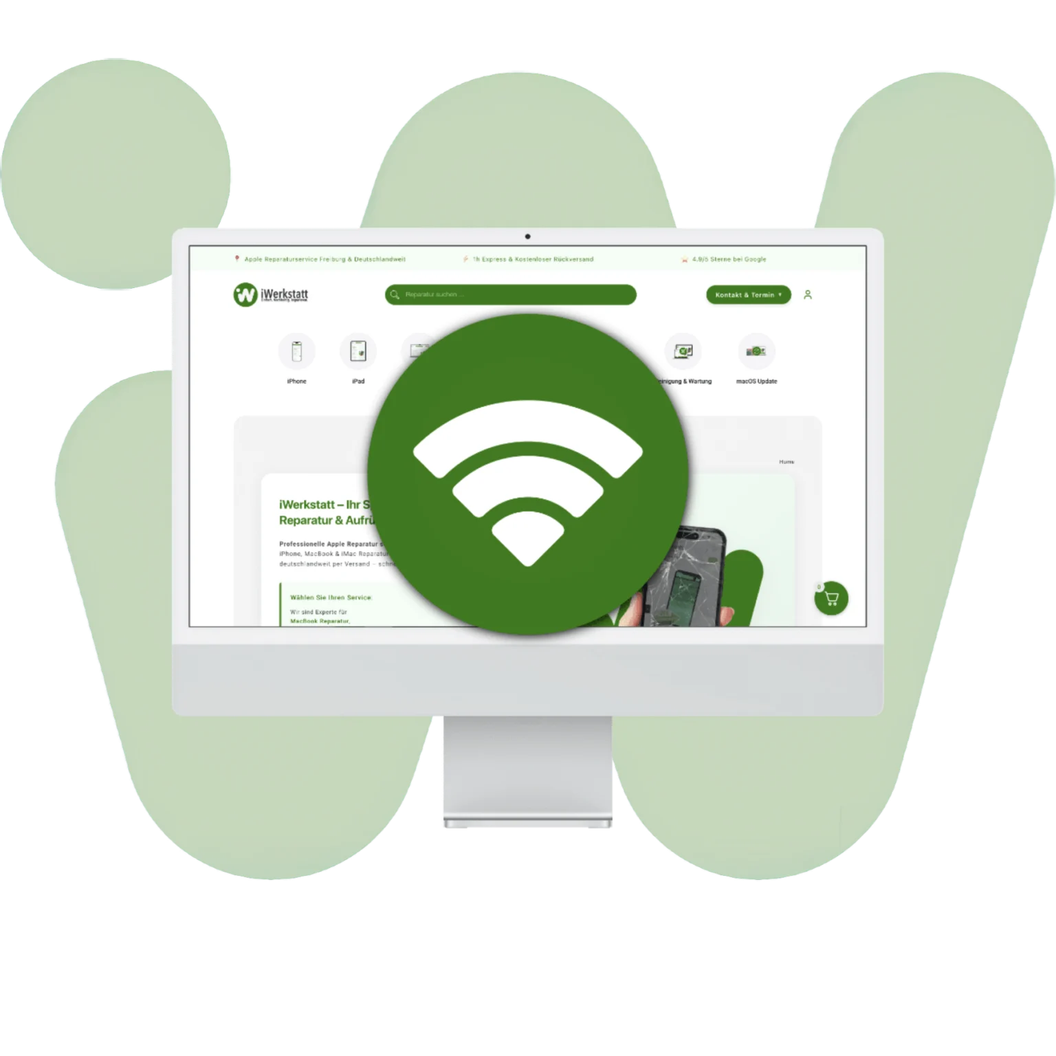 iMac WiFi und Bluetooth Reparatur Freiburg und deutschlandweit iWerkstatt
