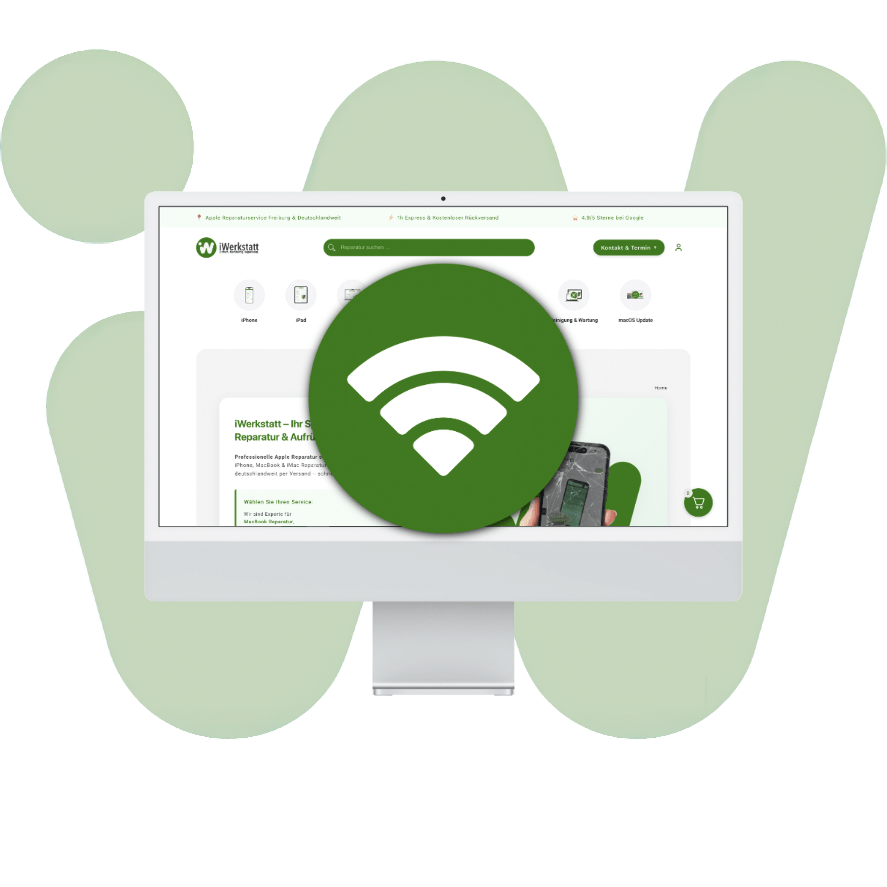 iMac WiFi und Bluetooth Reparatur Freiburg und deutschlandweit iWerkstatt