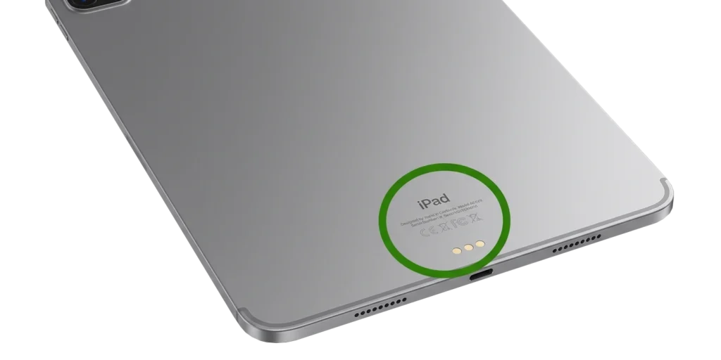 iPad A-Modellnummer auf der Rückseite