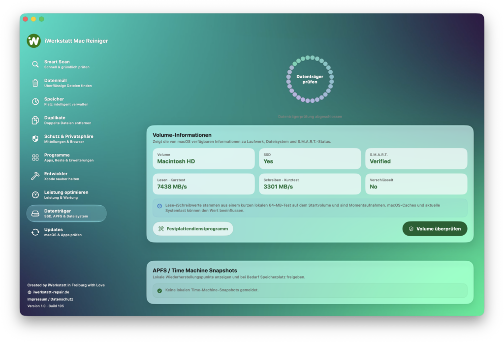SMART-Status und Datenträger auf dem Mac prüfen