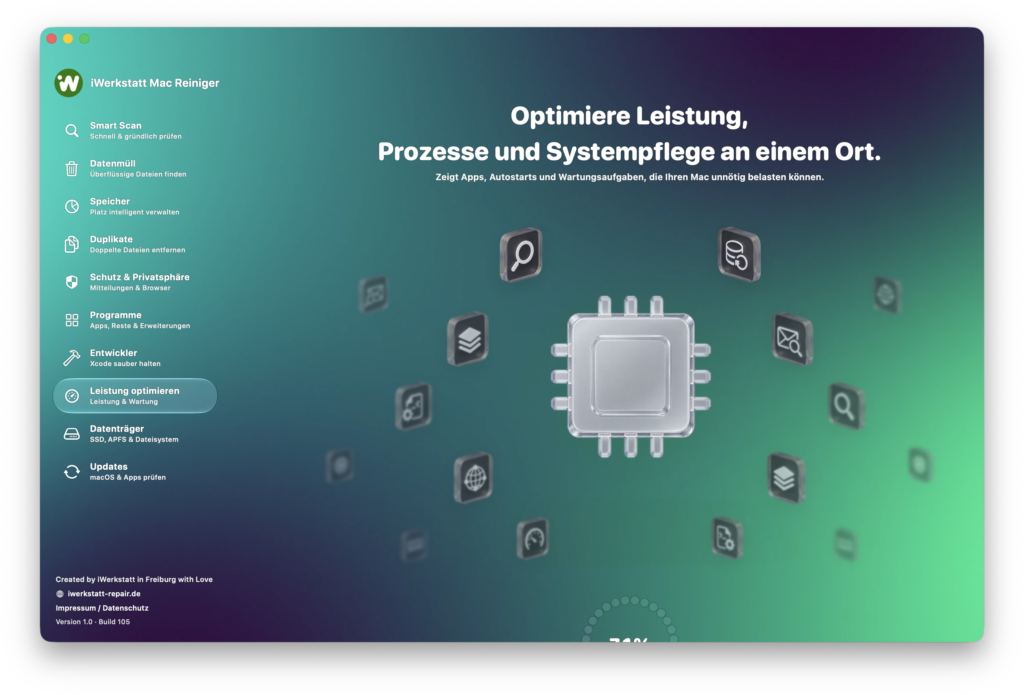 Mac Wartung und Leistung optimieren ohne Terminal